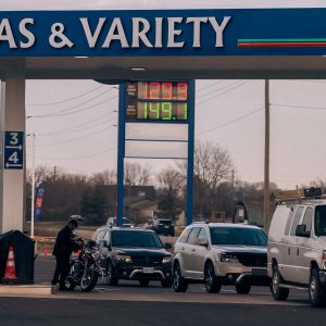 gas pumps at Cadwell Gas & Variety